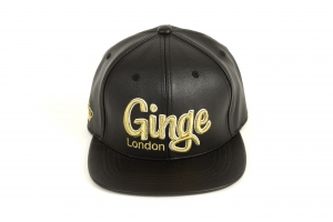 Ginge London Leather strapback (Gold)